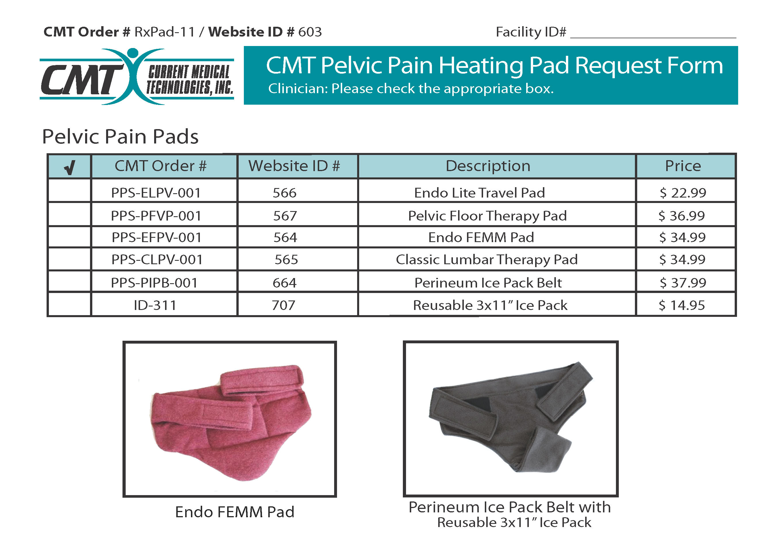 Rx Pad 11 - Pelvic Pain Heating Pads