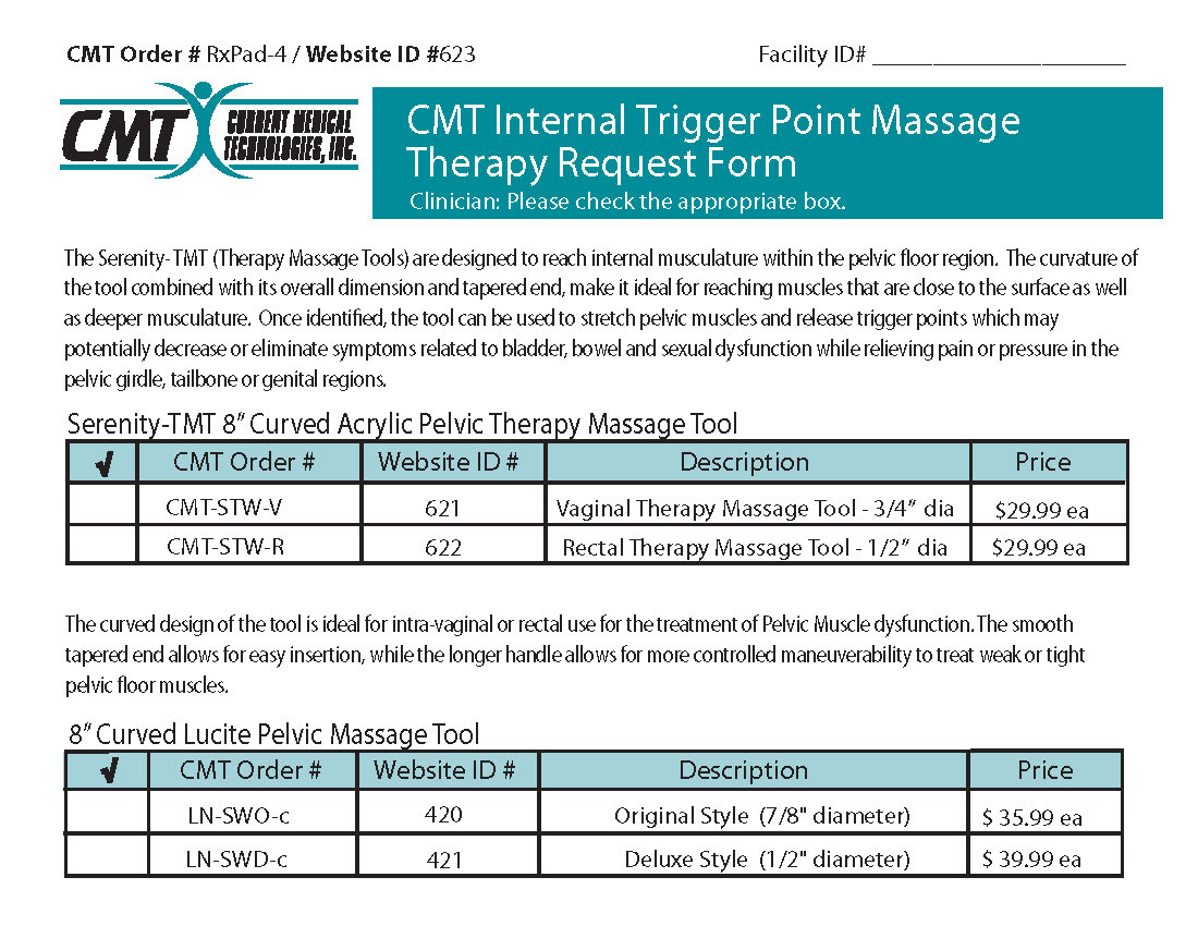 Rx Pad 4 - Internal Trigger Point Massage Therapy