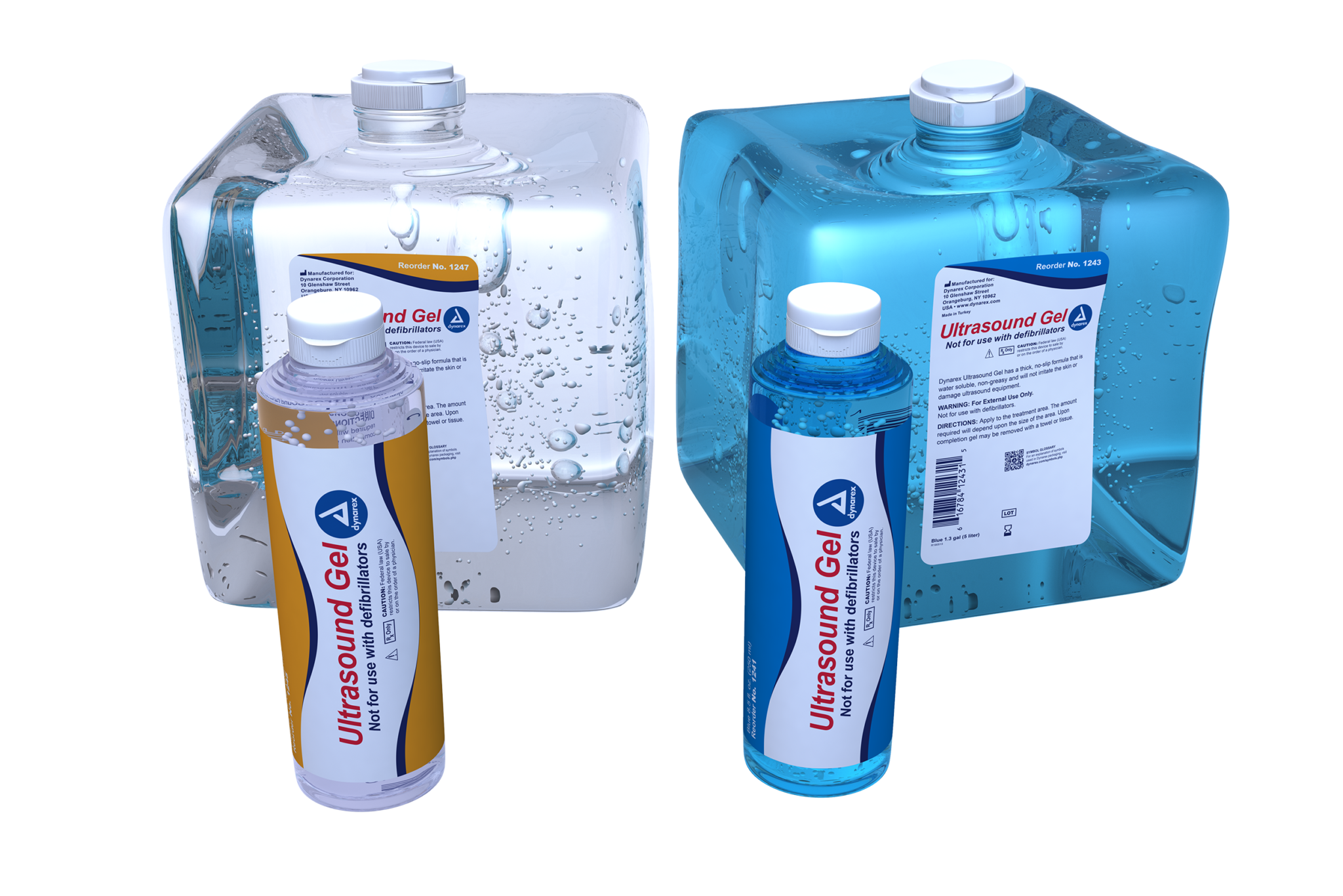 Dynarex Ultrasound Gel NonGreasy Fragrance Free CMT Medical